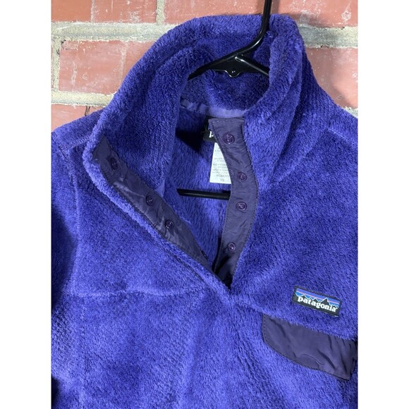 Patagonia Re-Tool Snap-T Fleece Jacket Sweater Outdoors Purple Women's XS - Picture 4 of 7